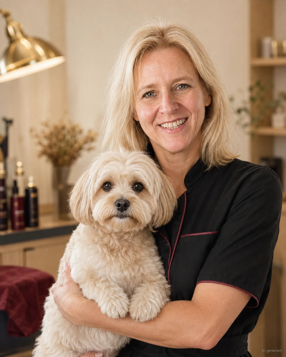 Natalie Hitschler, Hundefriseurin und Inhaberin von RundumFellFit