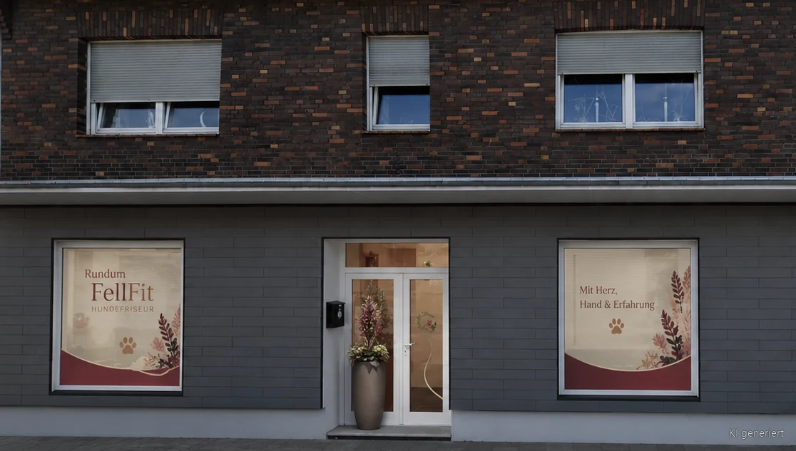 Der neue Hundesalon RundumFellFit an der Thüringer Straße 71 in Oberhausen, ebenerdiges Ladenlokal